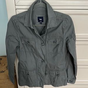 Like new Gap Factory gray army inspired jacket